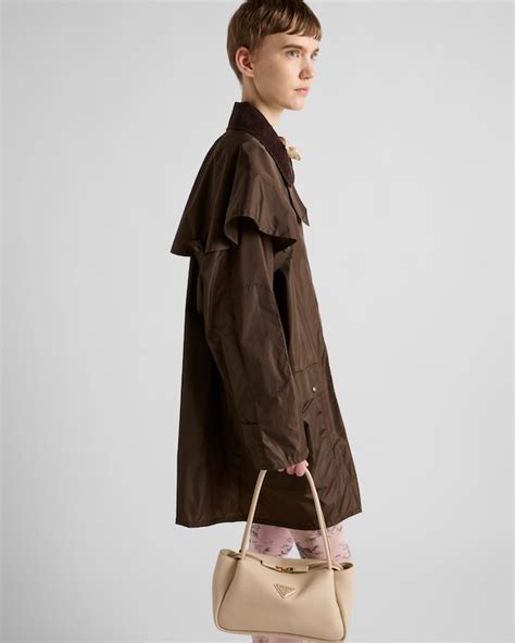 Dark Brown Light Technical Fabric Raincoat 